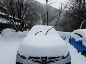 今日は滑りやすくなっております。